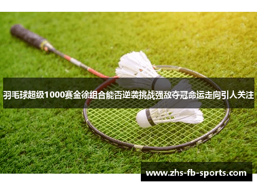 羽毛球超级1000赛金徐组合能否逆袭挑战强敌夺冠命运走向引人关注 羽毛球超级1000赛金徐组合能否逆袭挑战强敌夺冠命运走向引人关注